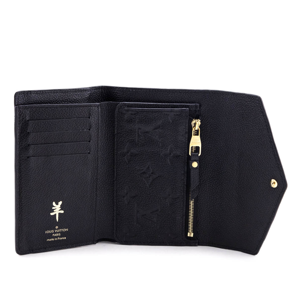 Louis Vuitton Black Empreinte Leather Compact Curieuse Wallet - A World Of  Goods For You, LLC