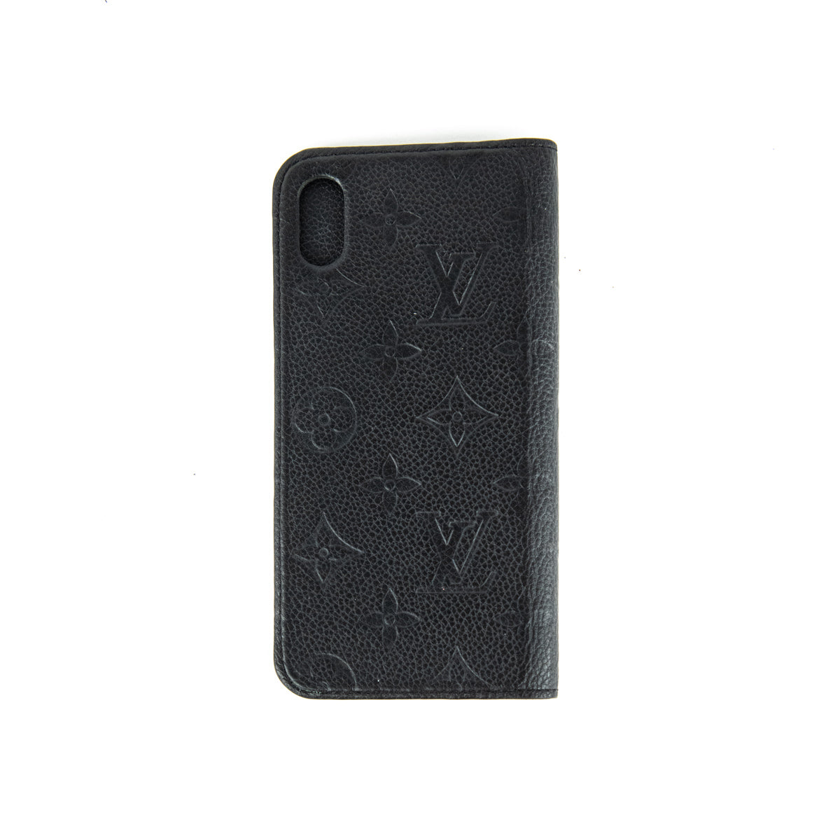Louis Vuitton Black Empreinte Monogram iPhone X/XS Folio Case