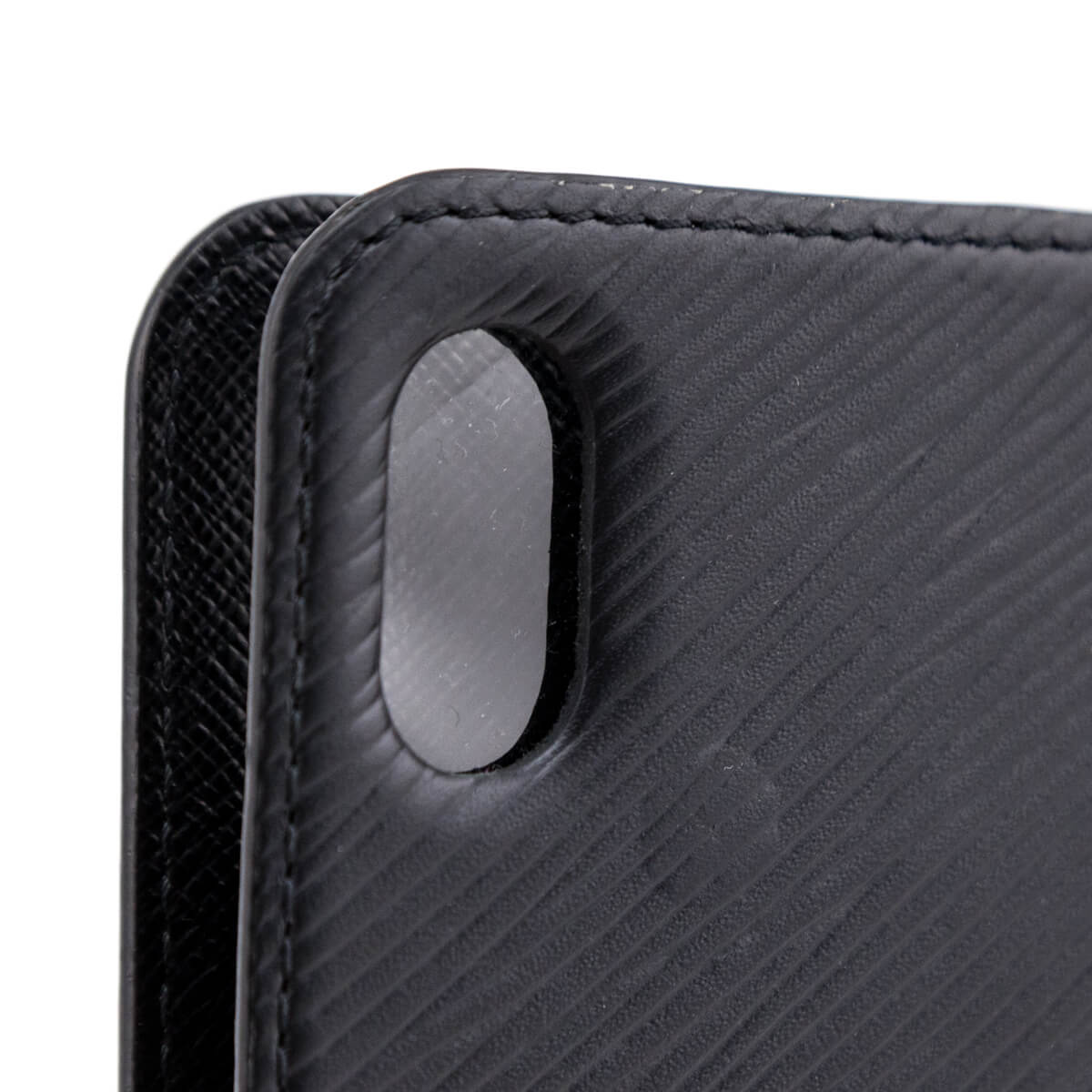 Louis Vuitton Leather iPhone X Folio Case - Black Phone Cases