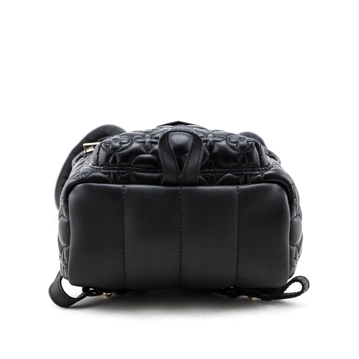 Louis Vuitton Black Malletage Leather Flower Palm Springs PM Backpack Bag -  Yoogi's Closet