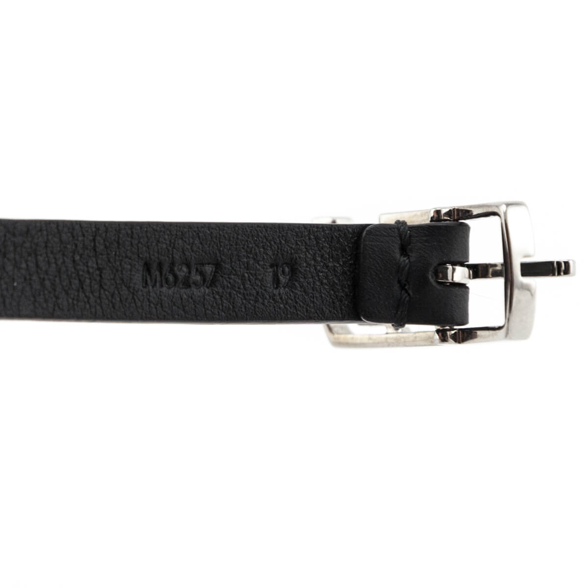 LOUIS VUITTON Leather Black Neogram Aq7207 Bracelet