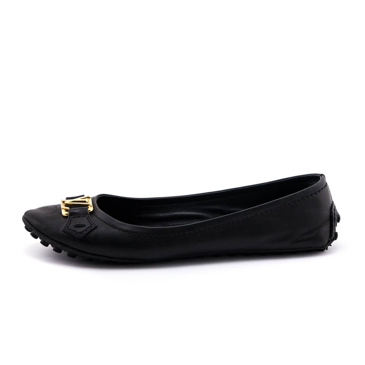 Voltaire leather flats Louis Vuitton Black size 7 US in Leather - 29282641
