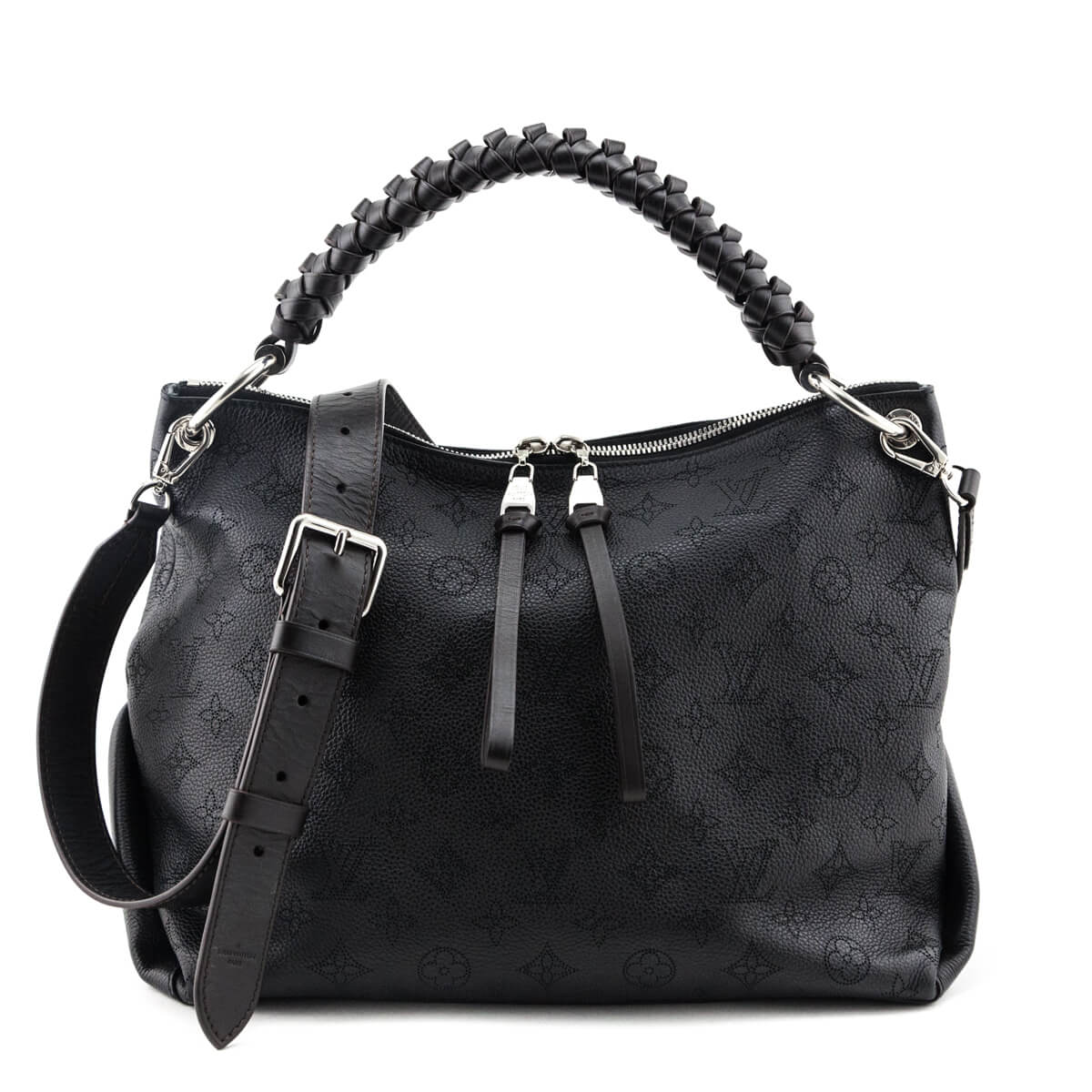 Louis Vuitton Black Mahina Beaubourg Hobo MM - Love that Bag etc - Preowned Authentic Designer Handbags & Preloved Fashions