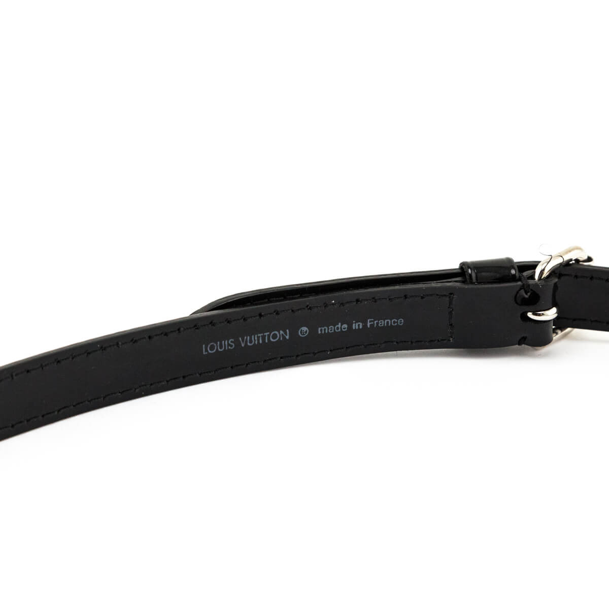 Louis Vuitton Black Patent Leather 16mm Adjustable Shoulder Strap