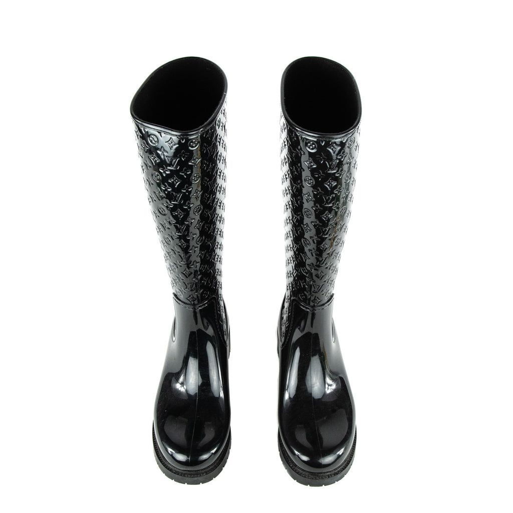 Louis Vuitton LV Monogram Rubber Rain Boots - Burgundy Boots, Shoes -  LOU765229