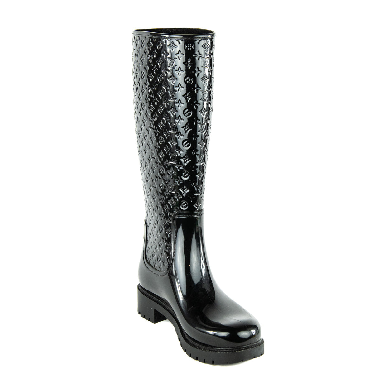 Snow boots Louis Vuitton Black size 38.5 EU in Plastic - 20542159