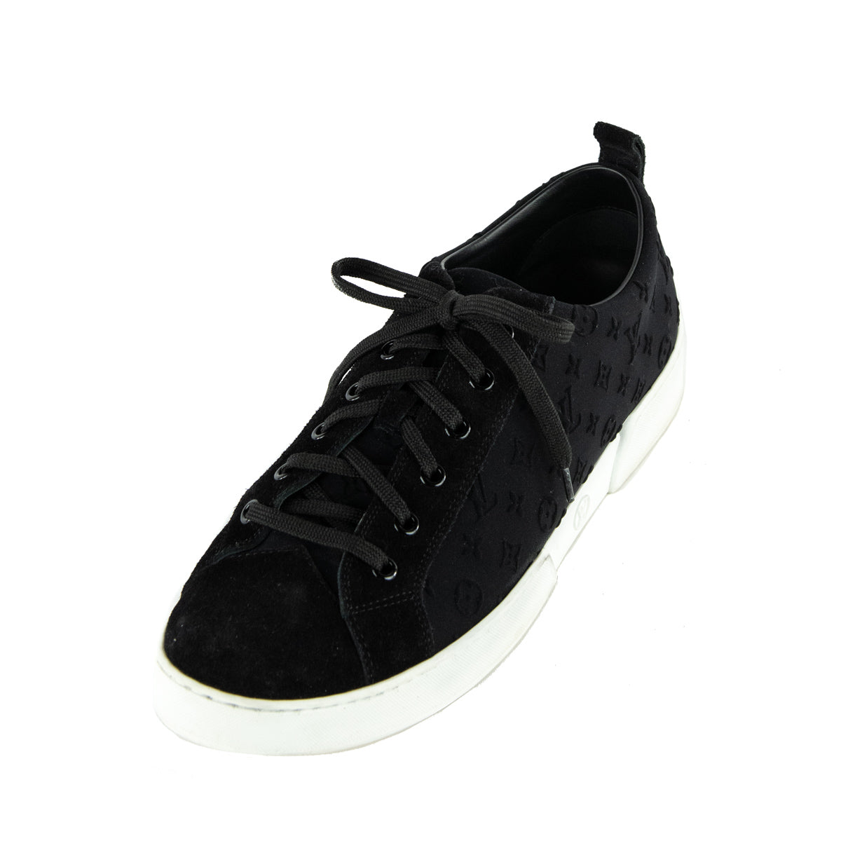 Louis Vuitton Black Suede Monogram Low Top Sneakers - Shop LV Canada