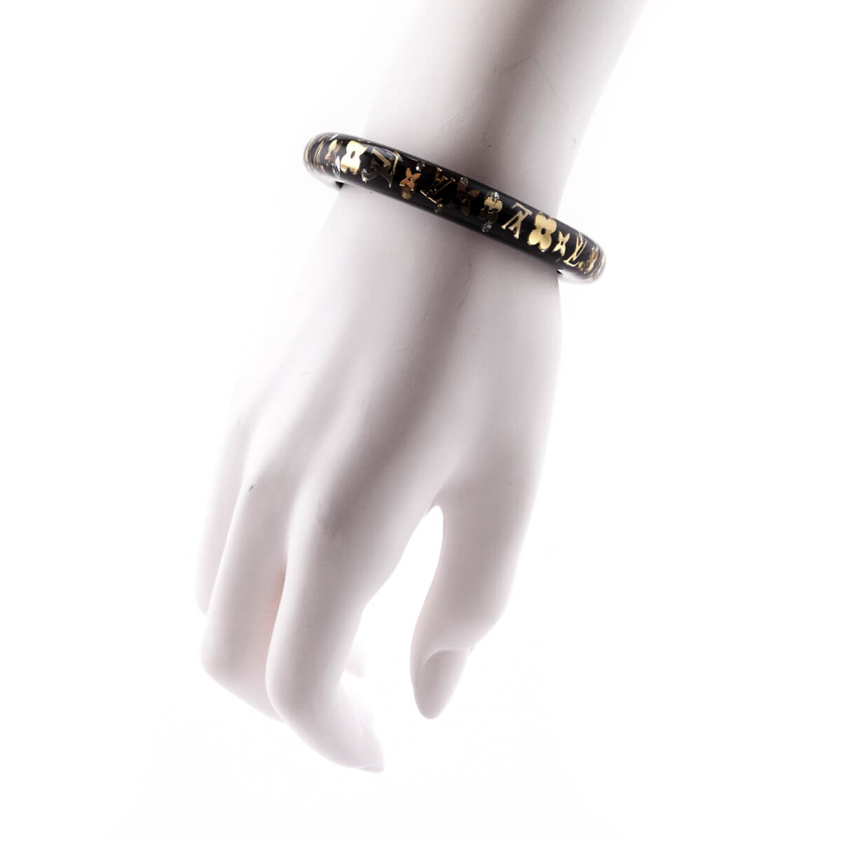 Louis Vuitton Black & Gold Resin Inclusion PM Bangle - Love that Bag etc - Preowned Authentic Designer Handbags & Preloved Fashions