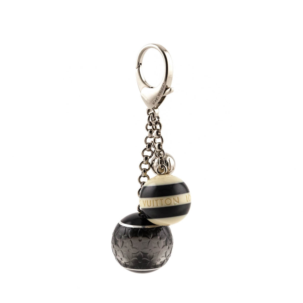 Louis Vuitton Sac Mini Lin Ball Keychain / Bag Charm