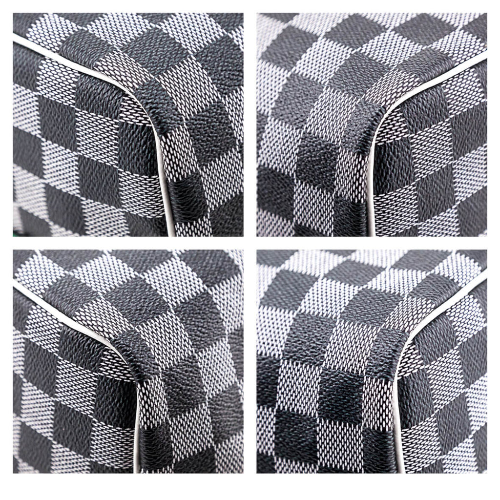 Louis Vuitton Black & White Damier Speedy Bandouliere 30 LV Handbags