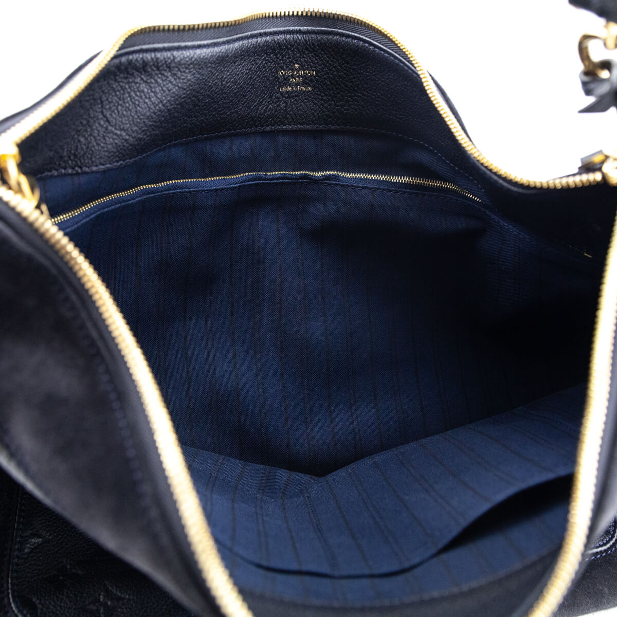 Louis Vuitton Black Monogram Empreinte Audacieuse MM Suede Leather