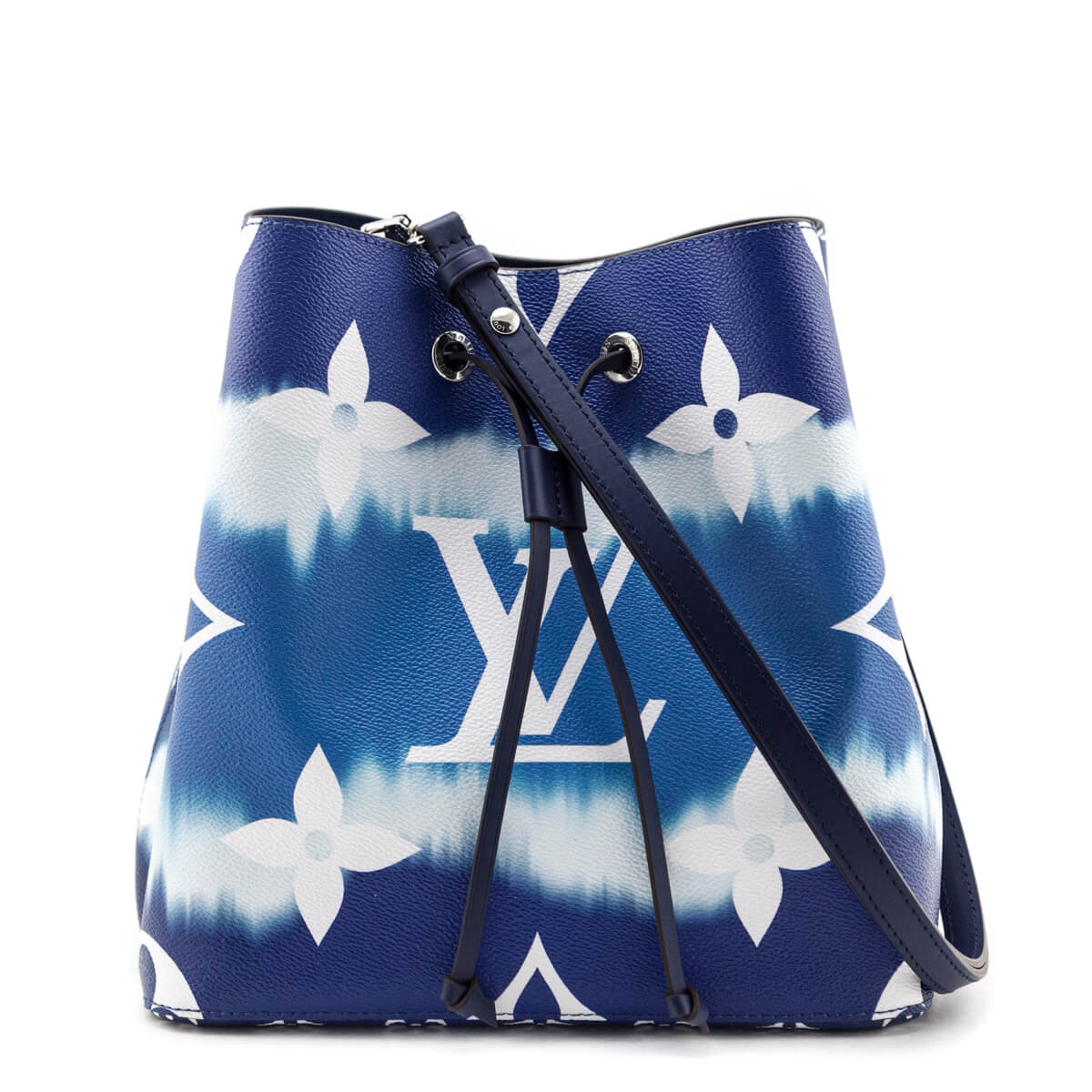 Louis Vuitton Blue Giant Monogram Escale Neonoe MM - Love that Bag etc - Preowned Authentic Designer Handbags & Preloved Fashions