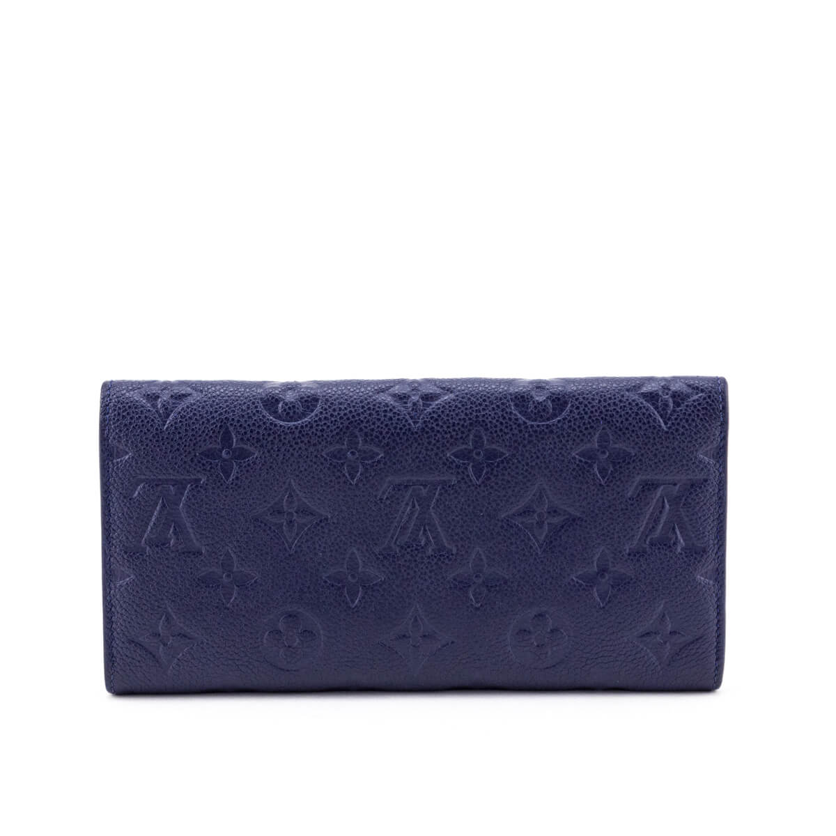 LOUIS VUITTON Blue Monogram Empriente Leather Curieuse Wallet