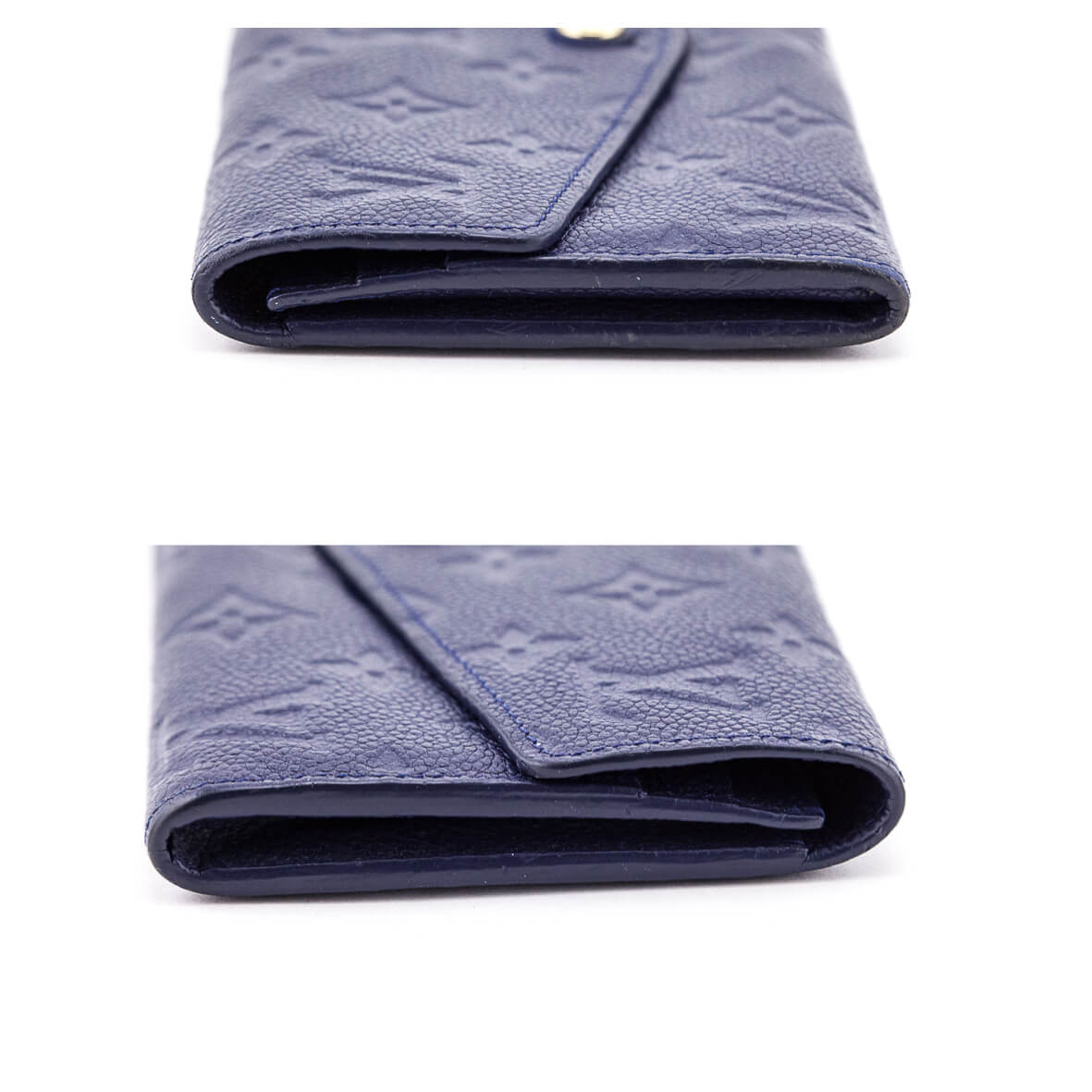 Blue Louis Vuitton Monogram Empreinte Victorine Wallet – Designer