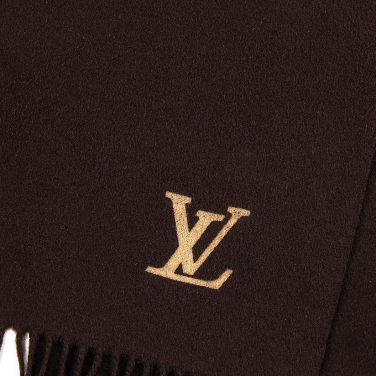 Louis Vuitton // Brown Patterned Logo Scarf – VSP Consignment