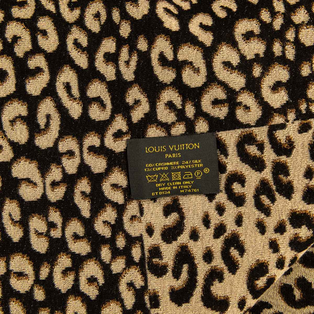 Louis Vuitton Brown Leopard Stephen Sprouse Cashmere Scarf - LV Canada