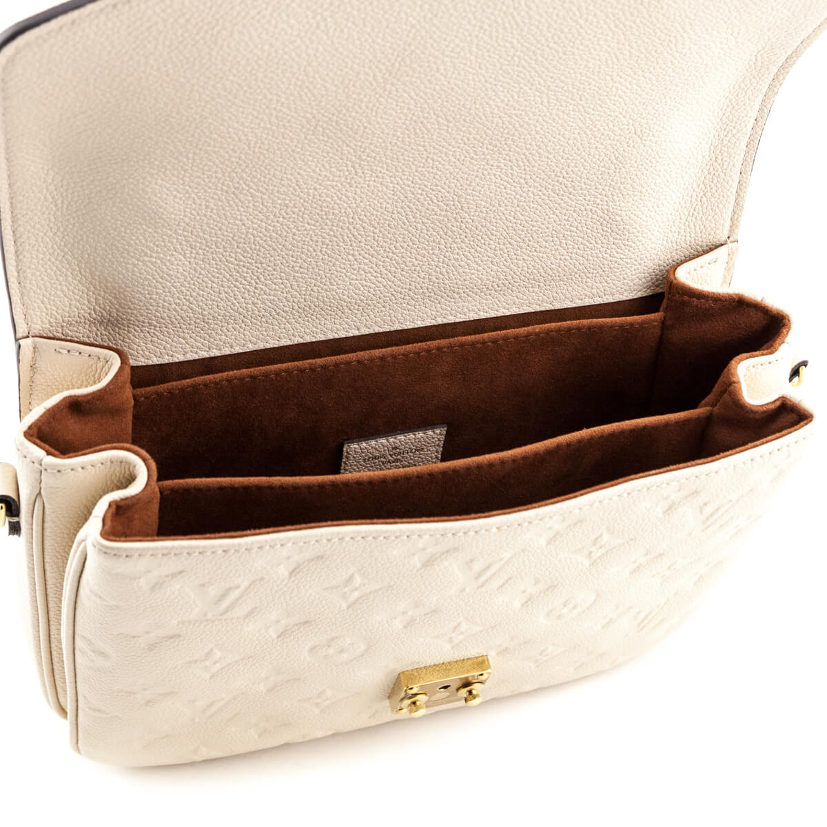 Louis Vuitton Creme Monogram Empreinte Leather Pochette Metis Crossbody Bag  112LV9 ref.408452 - Joli Closet