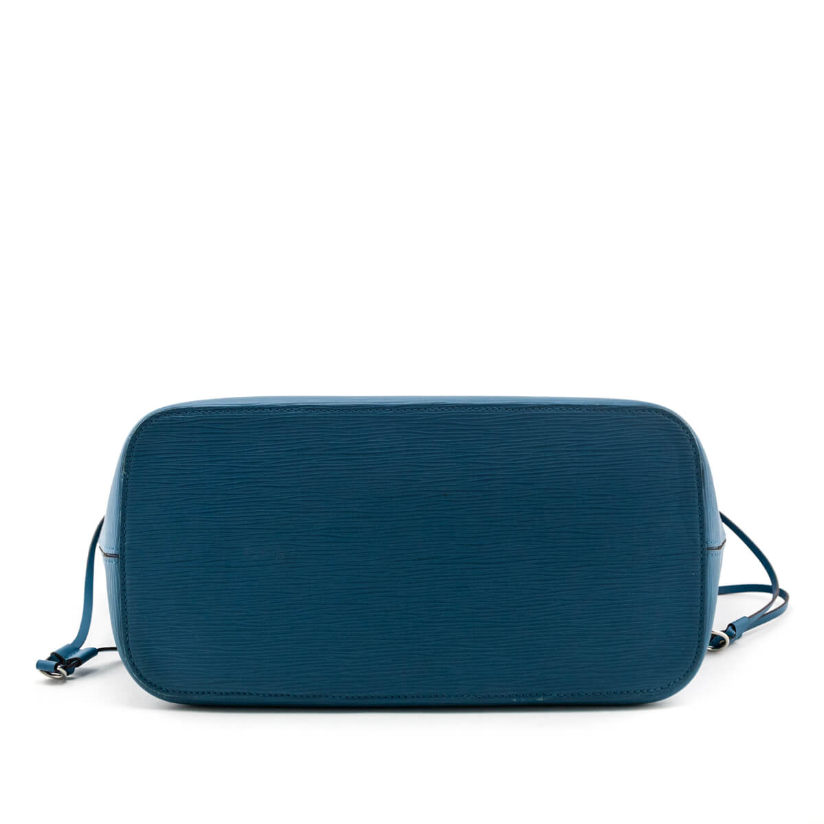 Louis Vuitton Blue Cyan Epi Leather Neverfull Pochette MM/GM Wristlet Bag  41lvs For Sale at 1stDibs