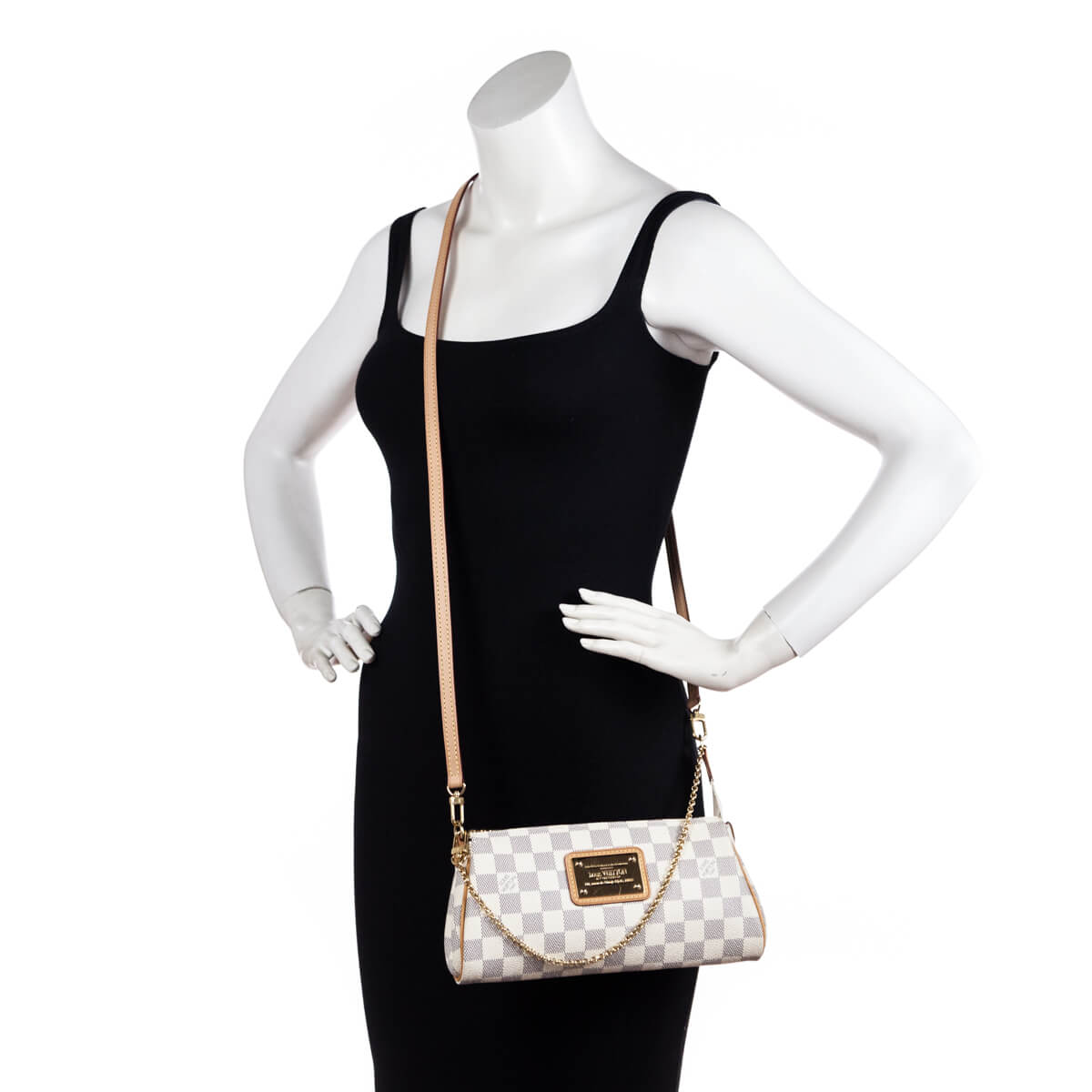 Louis Vuitton Damier Azur Eva Clutch - Preloved Louis Vuitton Handbags