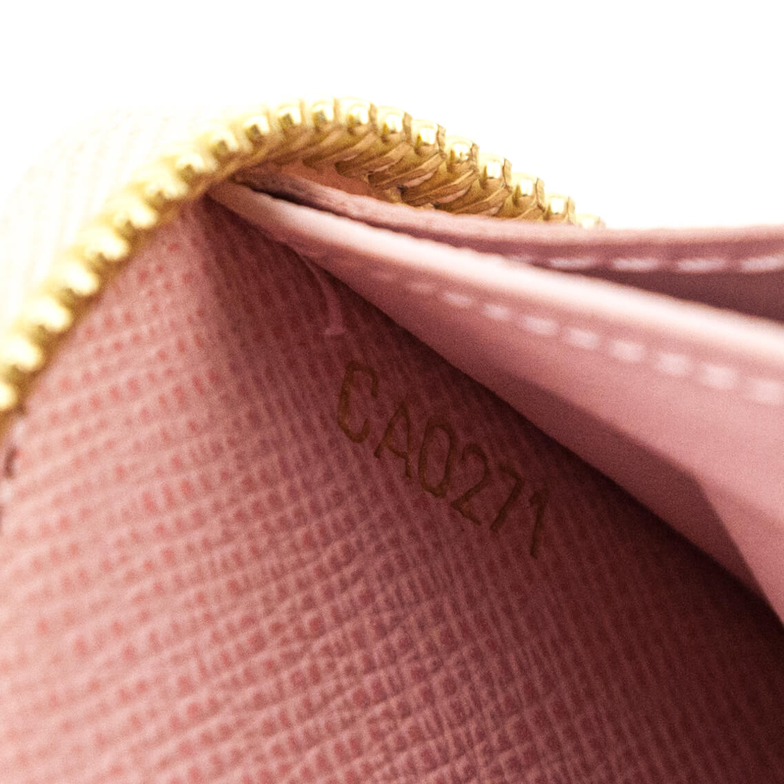 Louis Vuitton Damier Azur Rose Ballerine Clemence Wallet - Preloved LV