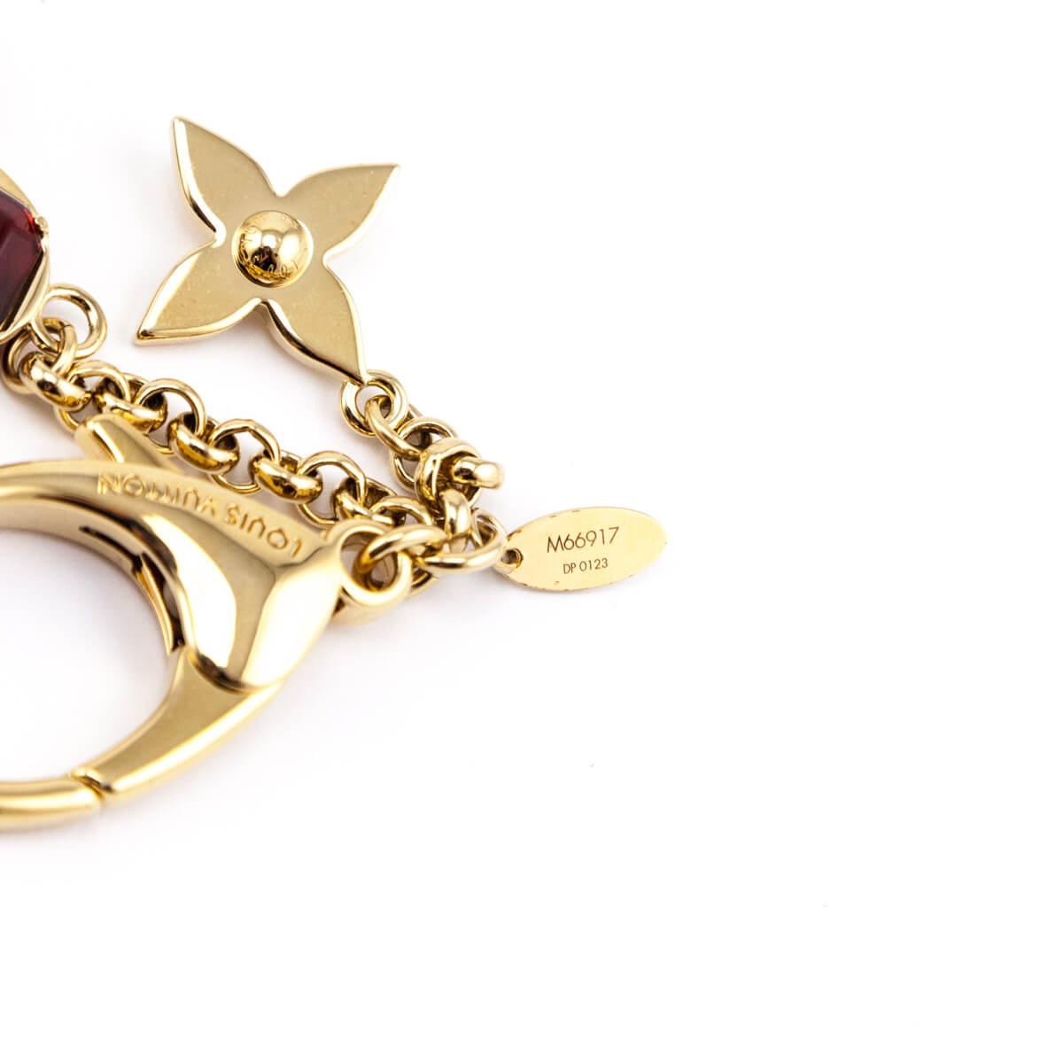 Louis Vuitton Gold-Tone Bijoux Flower Logo Bag Charm Key Holder - Love that Bag etc - Preowned Authentic Designer Handbags & Preloved Fashions