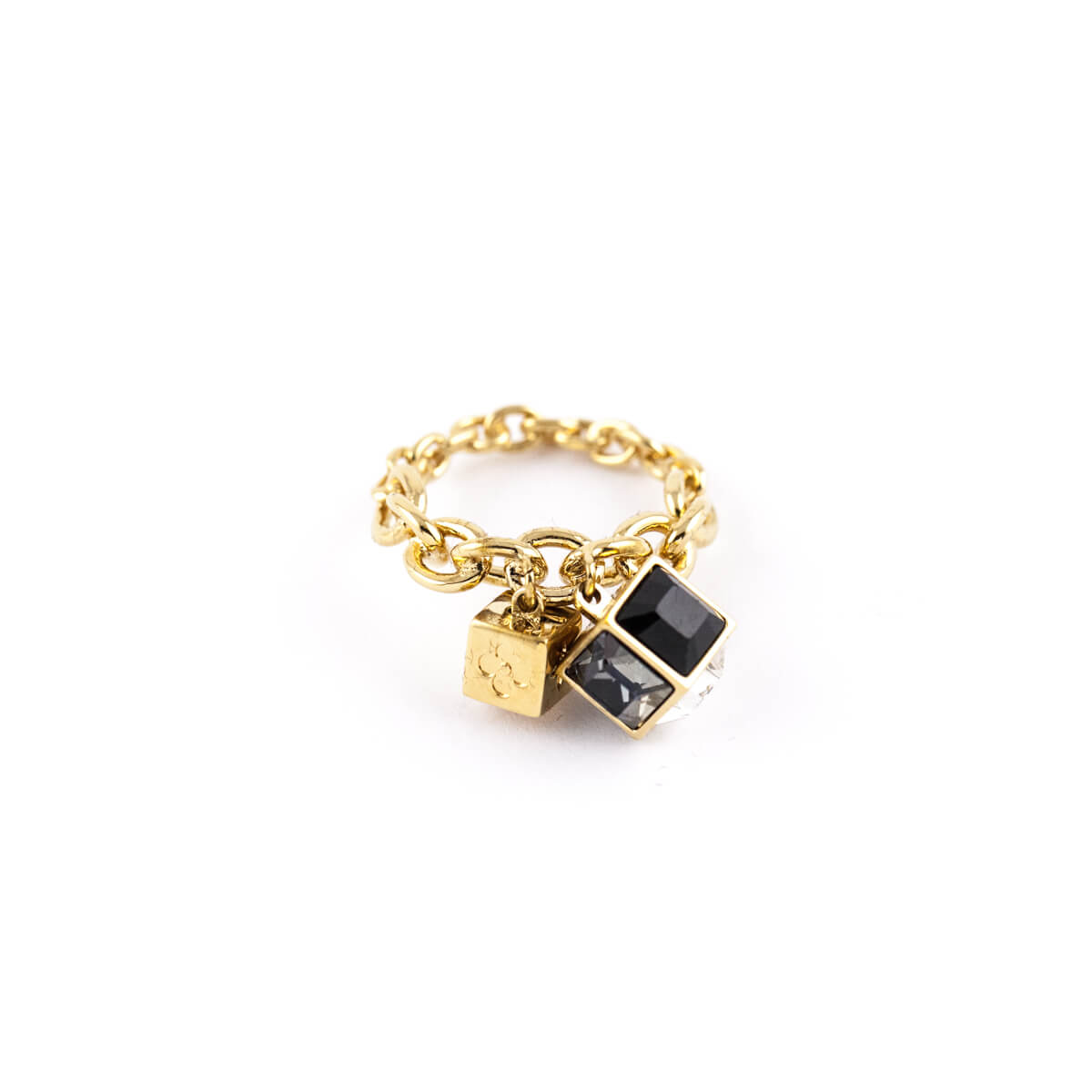 Louis Vuitton Gamble Ring - Gold, Gold-Tone Metal Cocktail Ring, Rings -  LOU118721