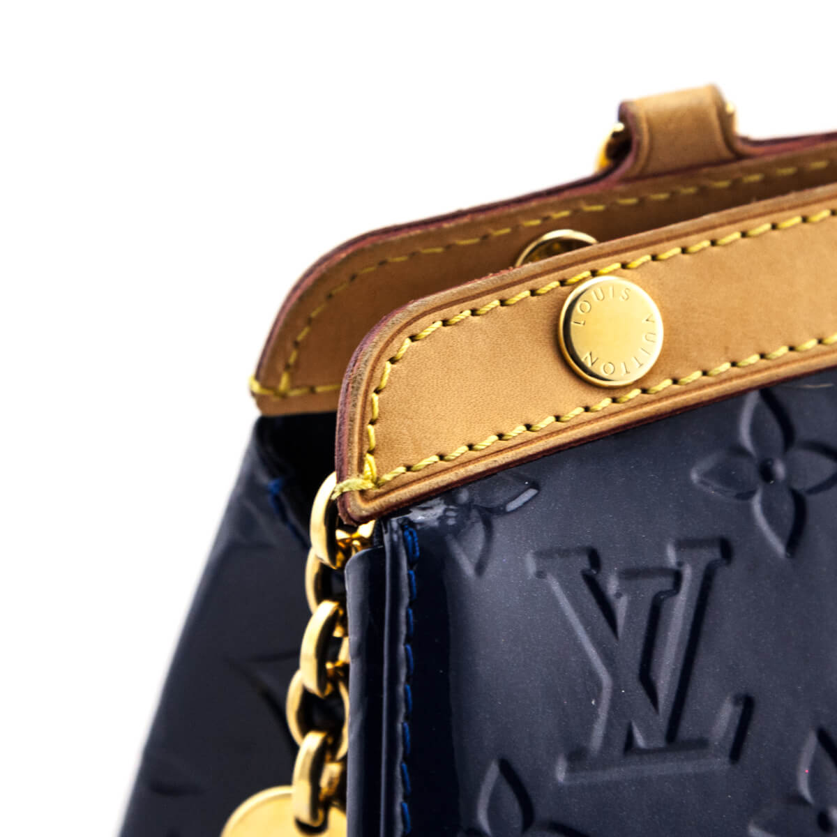 Louis Vuitton Grand Bleu Monogram Vernis Brea MM - Preloved LV Bags