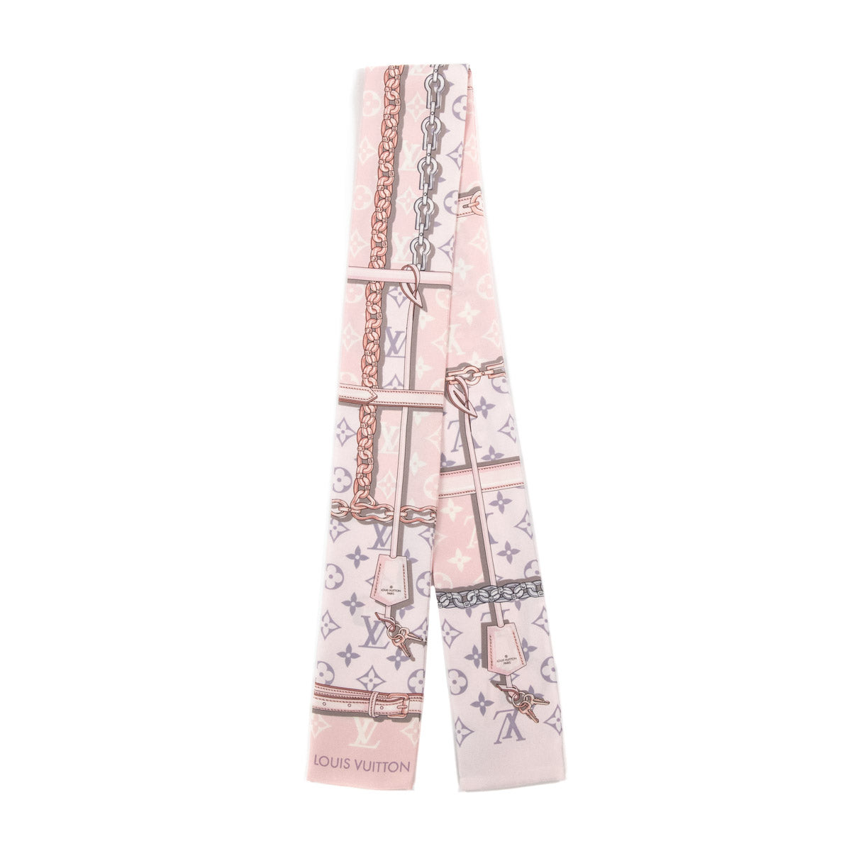 Silk scarf Louis Vuitton Pink in Silk - 27654395