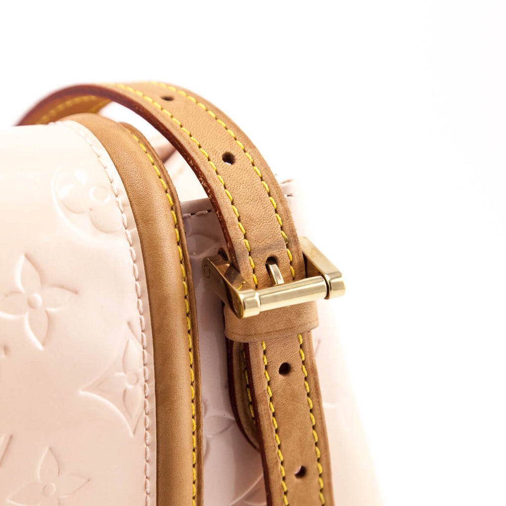 Authenticated used Louis Vuitton Louis Vuitton Vernis Biscayne Bay GM Shoulder Bag Marshmallow Pink M91284, Adult Unisex, Size: (HxWxD): 24cm x 34cm x