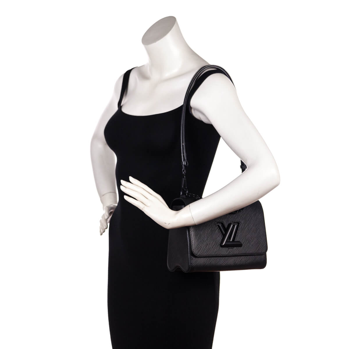 Louis Vuitton Epi Twist Shoulder Bag Mm Black 573456