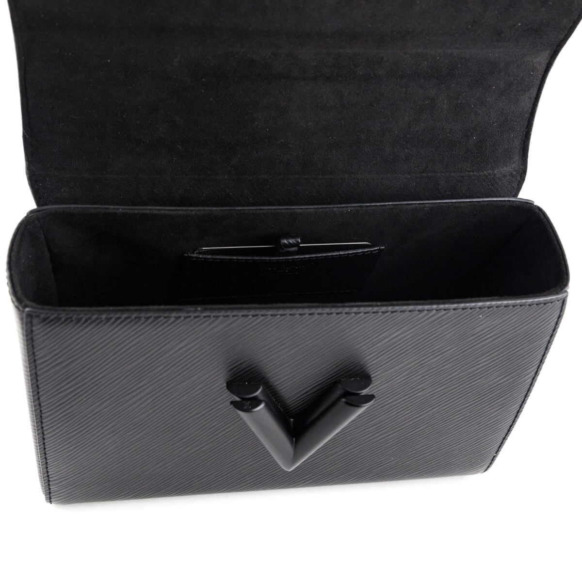 Louis Vuitton Matte Black Epi Twist Shoulder Bag MM - Love that Bag etc - Preowned Authentic Designer Handbags & Preloved Fashions