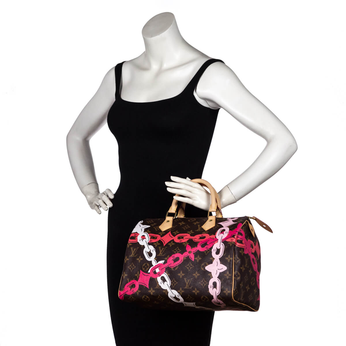 Louis Vuitton Pochette Accessories Monogram Vivienne Holiday Mini Rose  Pivoine Pink in Coated Canvas with Goldtone  US