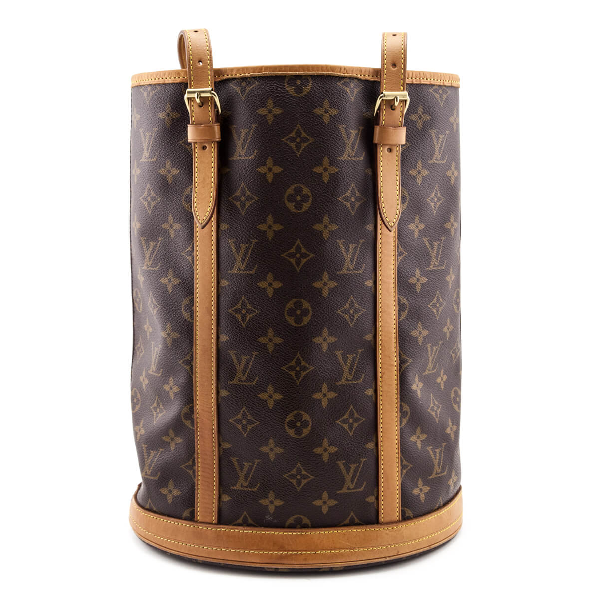 Louis Vuitton Coated Canvas Leather Monogram Bucket GM Pouch Accessory Pouch