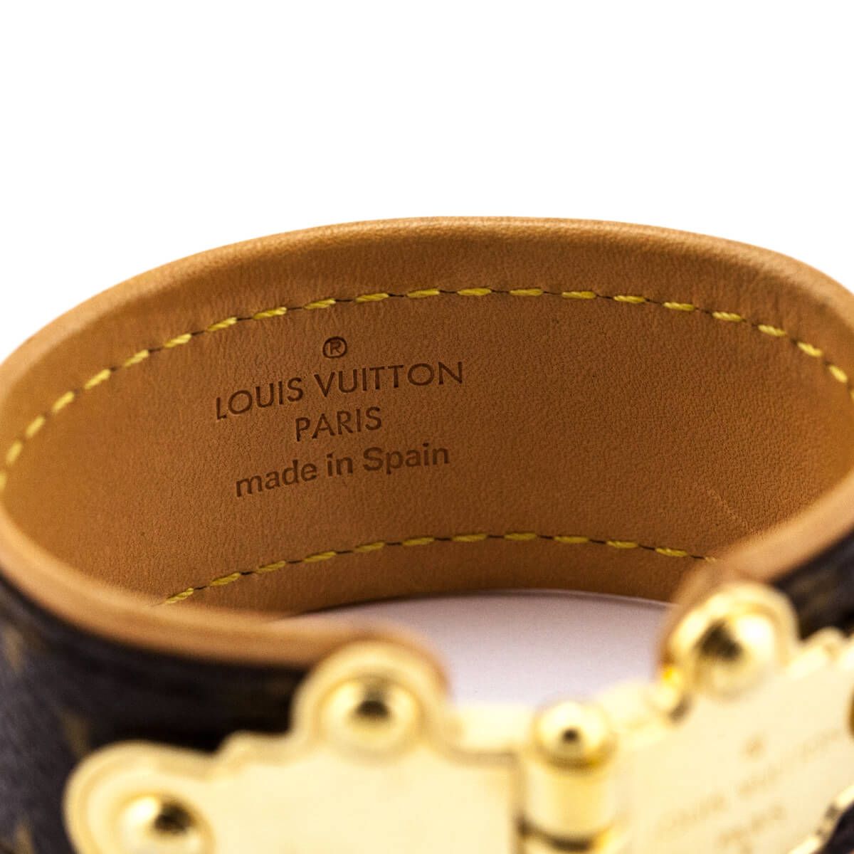 Louis Vuitton Monogram Save It Cuff Bracelet - Consign Louis Vuitton