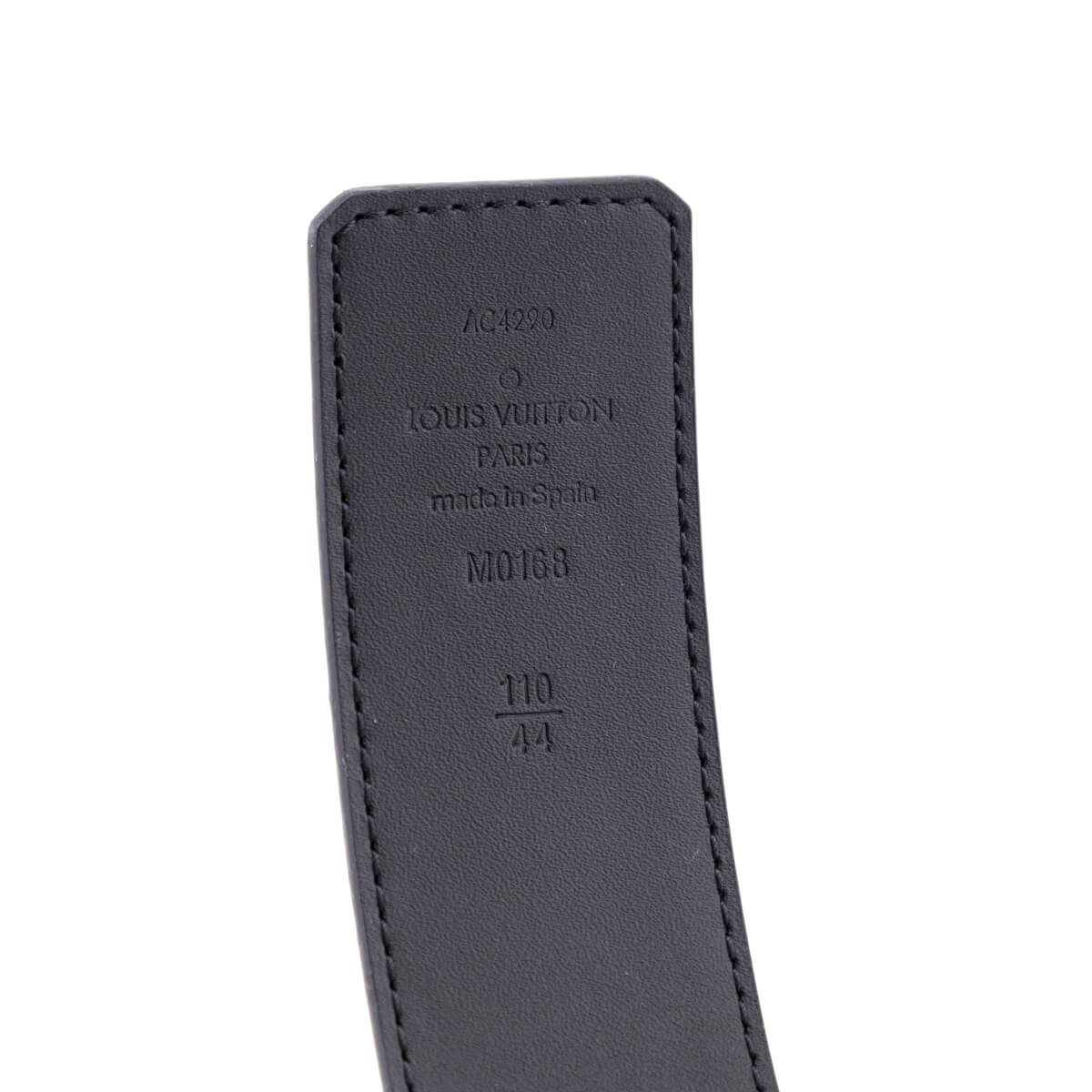 Louis Vuitton Lv initials 40mm matte black belt (M0449Q, M0449V