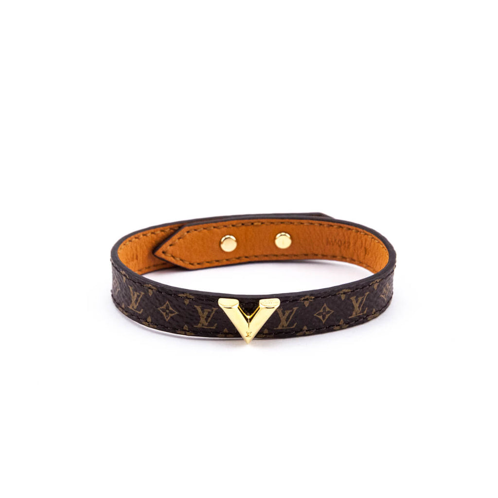 090623 SNEAK PEEK Preloved Louis Vuitton Monogram Essential V Bracelet –  KimmieBBags LLC