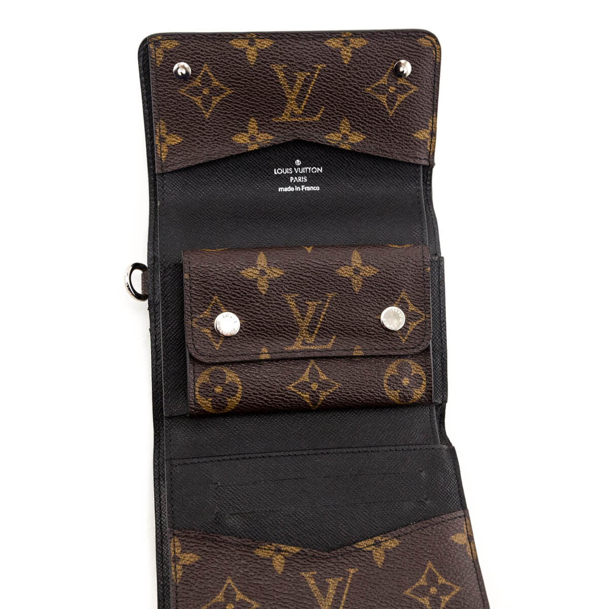 Louis Vuitton Macassar Compact Chain Wallet - Black Wallets, Accessories -  LOU57940