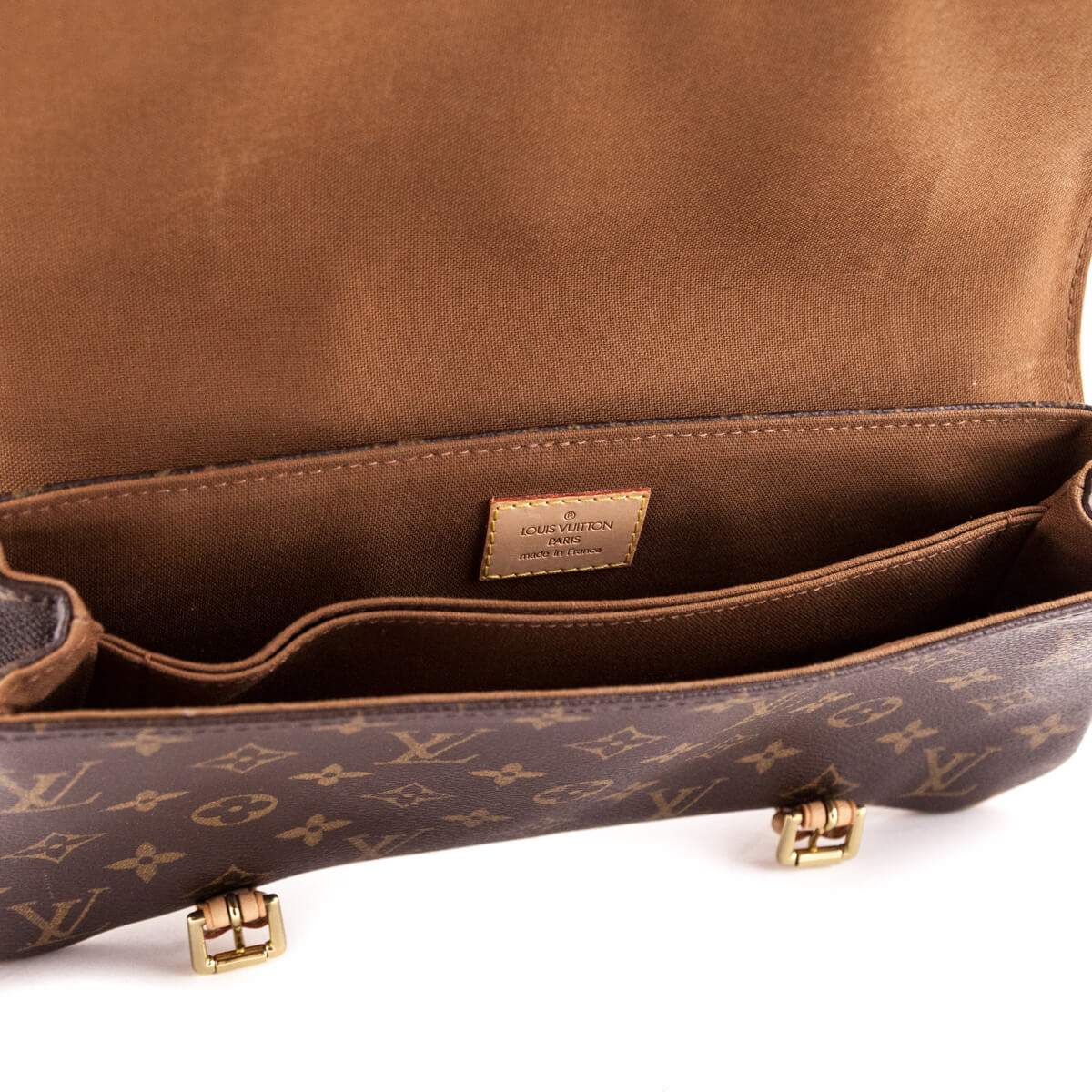 Authenticated Used Louis Vuitton Handbag Marel Brown Beige