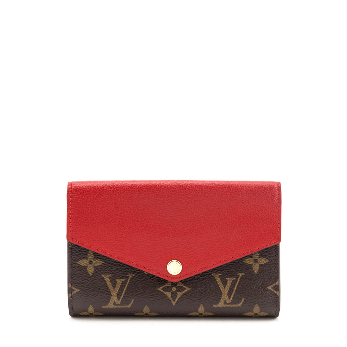 Louis Vuitton Compact Wallet Pallas Monogram (12 Card Slot) Cerise