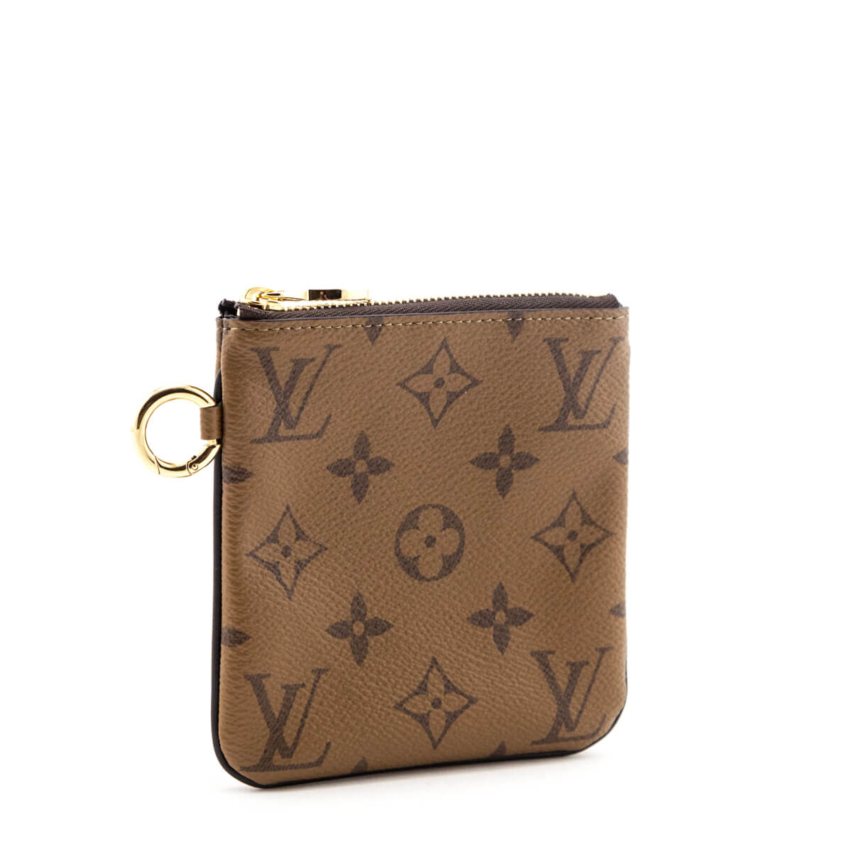 Authentic Louis Vuitton Monogram Square Pouch Bag w/ Handle