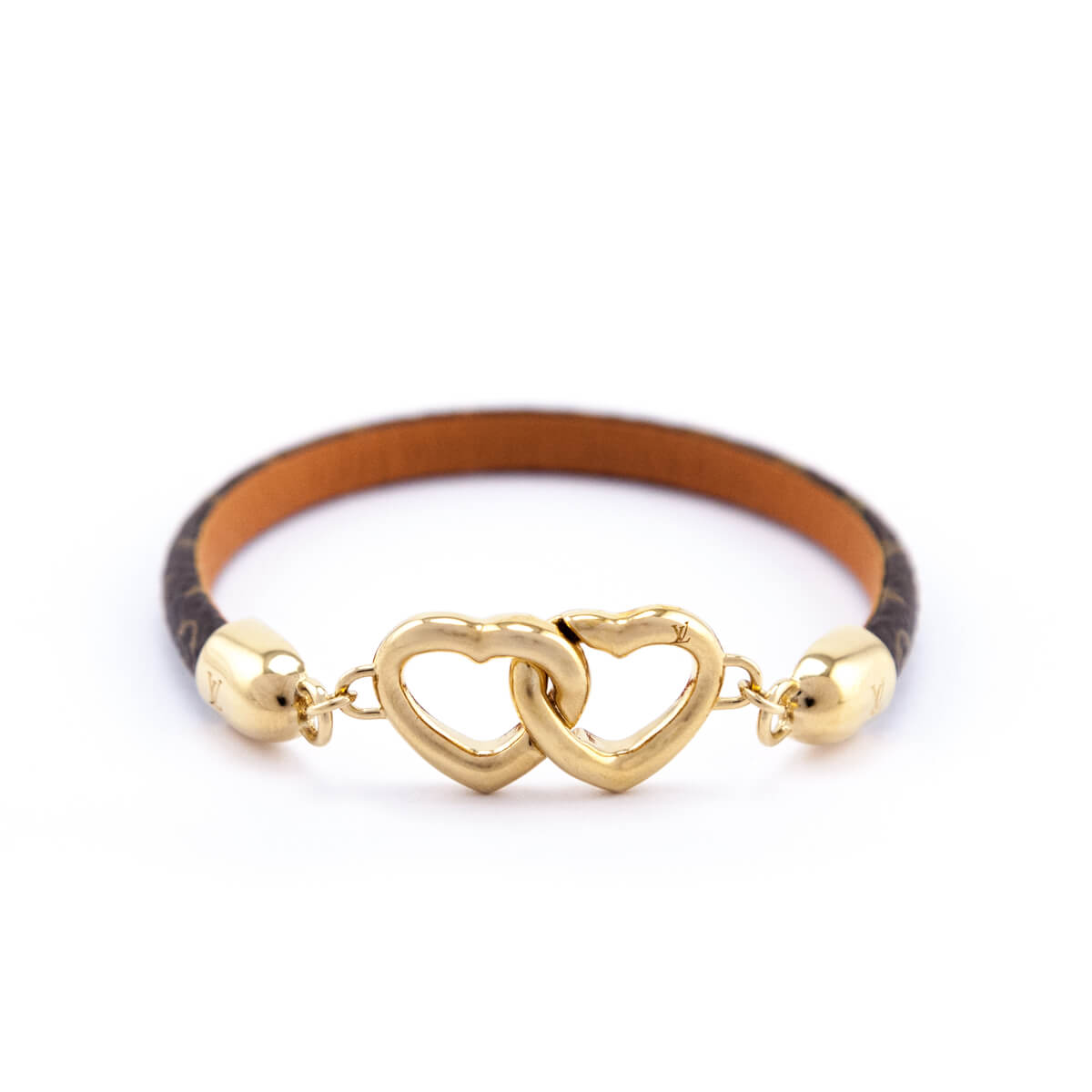 Louis Vuitton Say Yes Bracelet Monogram Canvas with Metal Brown 1949181