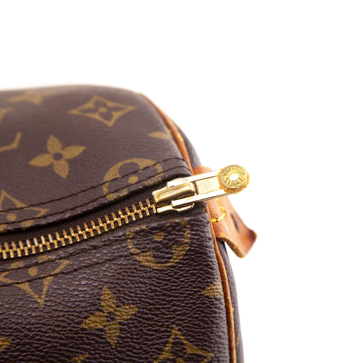 Louis Vuitton Speedy 35 handbag in Monogram canvas customized Lovely Audrey   For Sale at 1stDibs