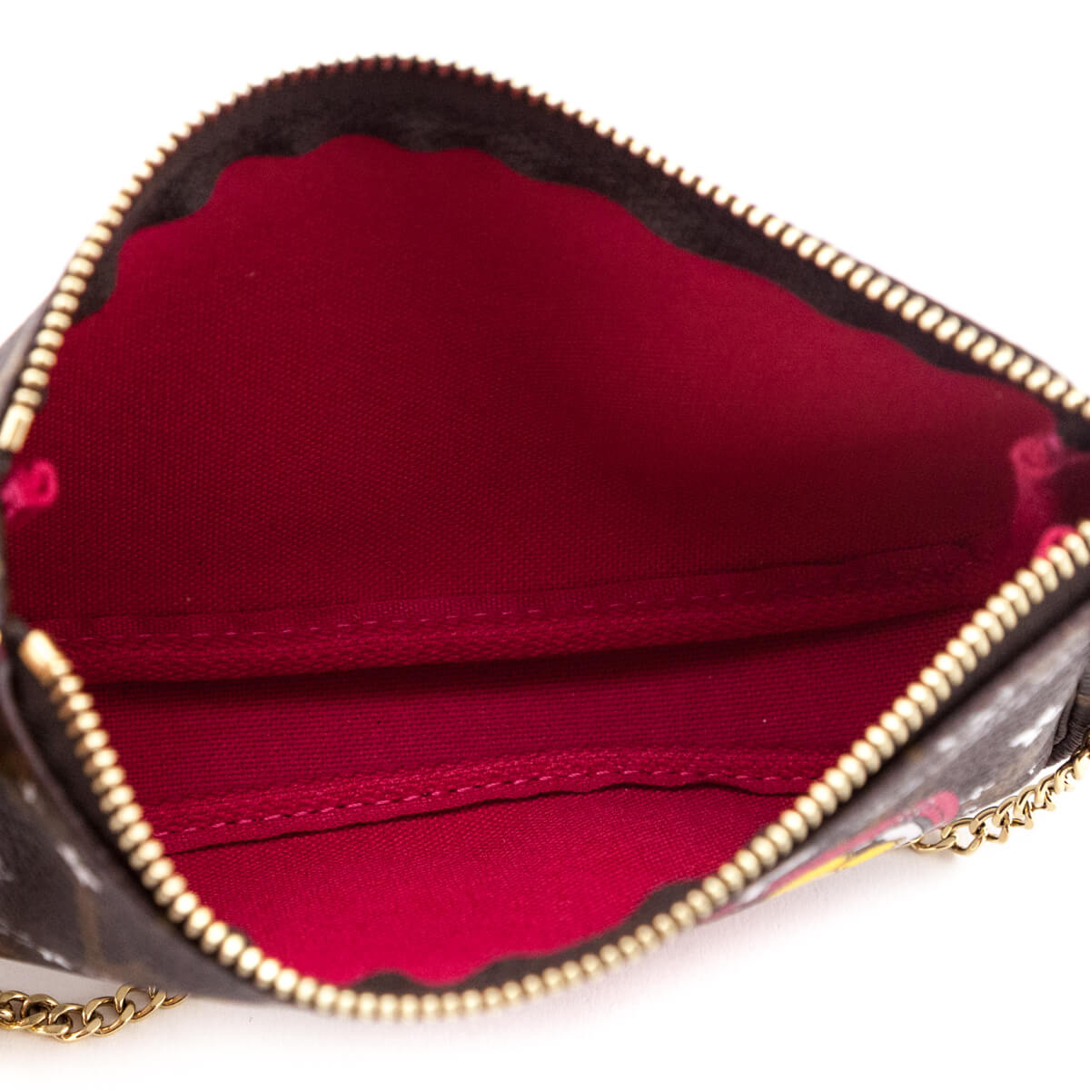 Louis Vuitton Mini Pochette Accessoires Beige Cloth ref.433232 - Joli Closet