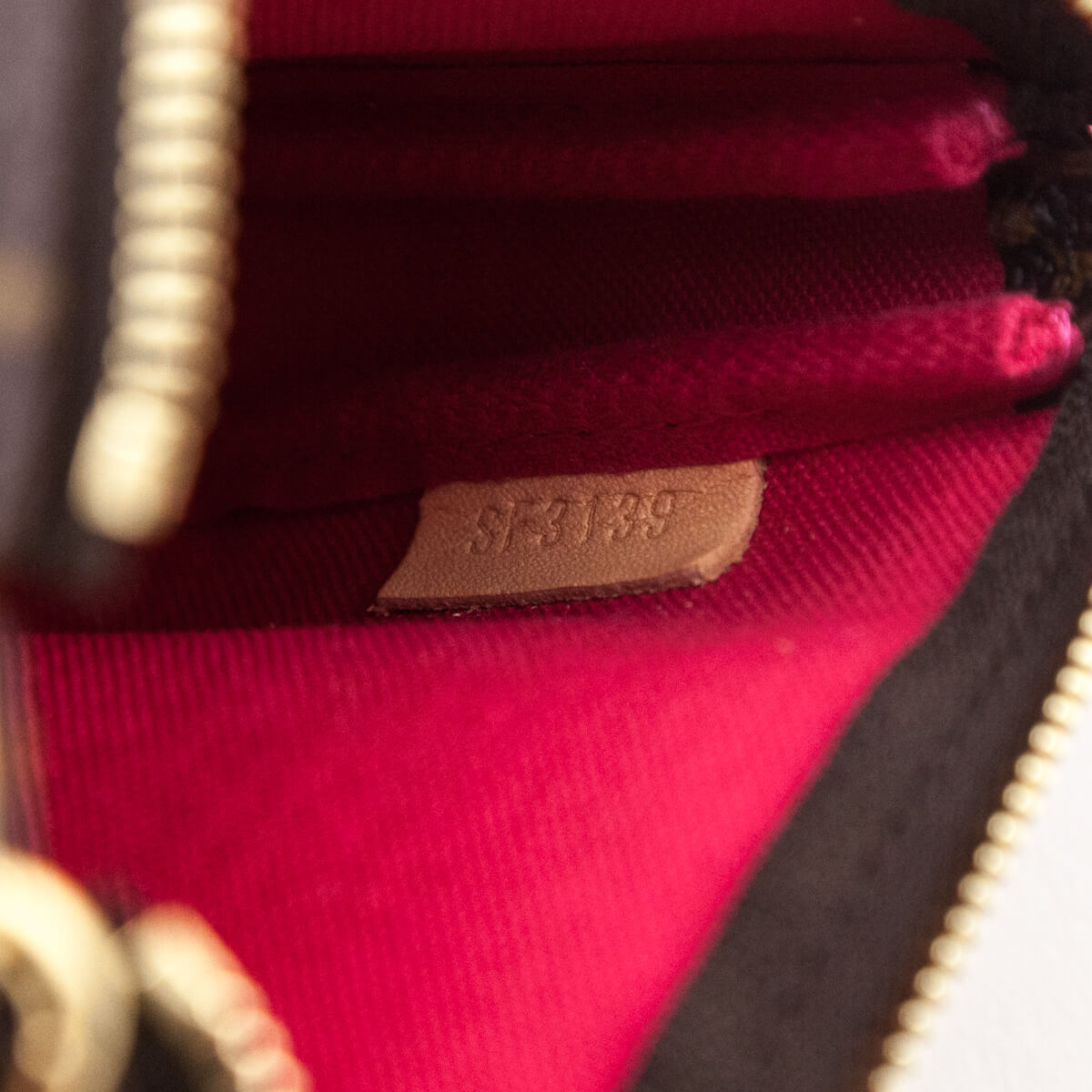 Louis Vuitton Monogram Mini Pochette Accessoires M58009 Brown Cloth  ref.935650 - Joli Closet