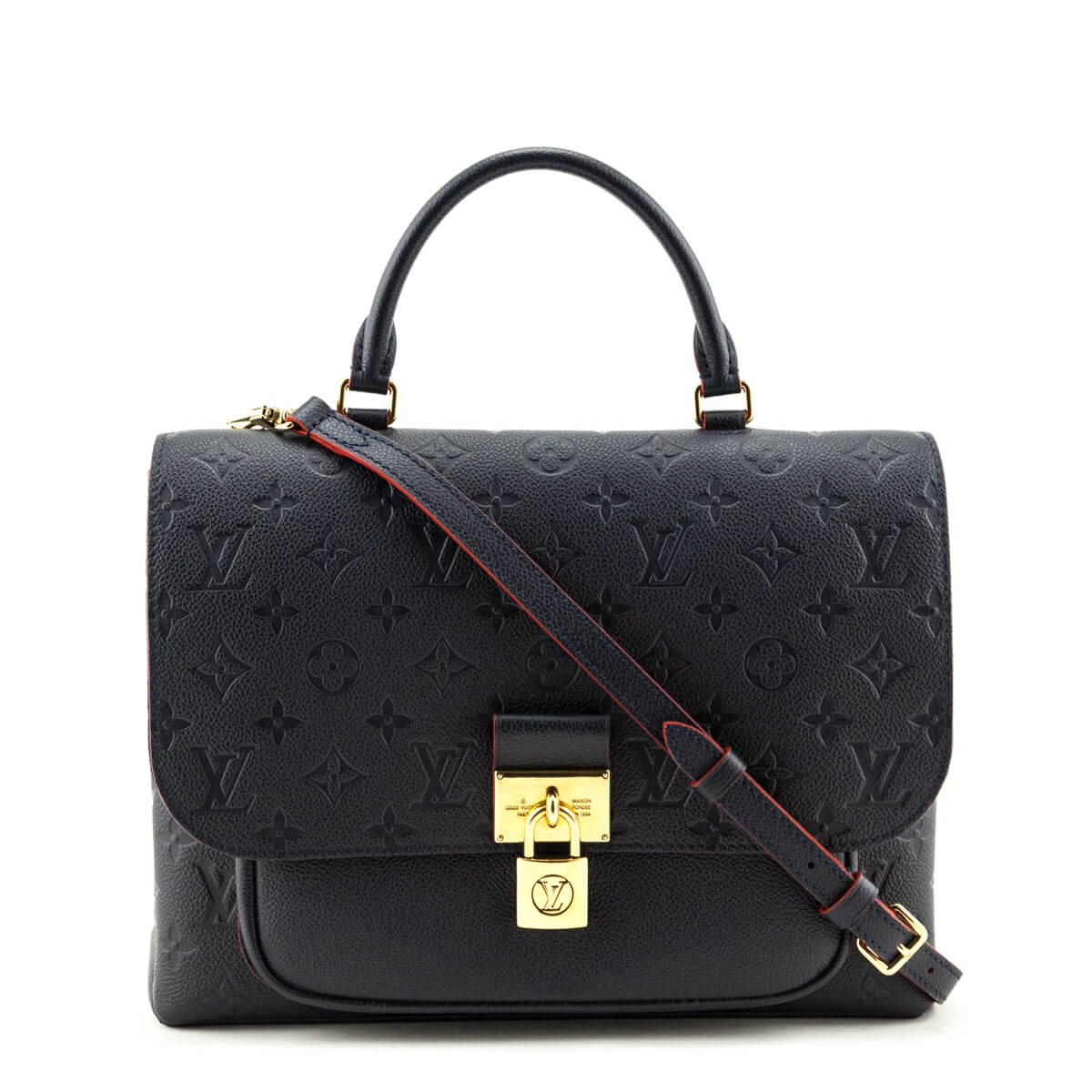 Louis Vuitton Navy & Red Monogram Empreinte Marignan - Shop LV Handbags