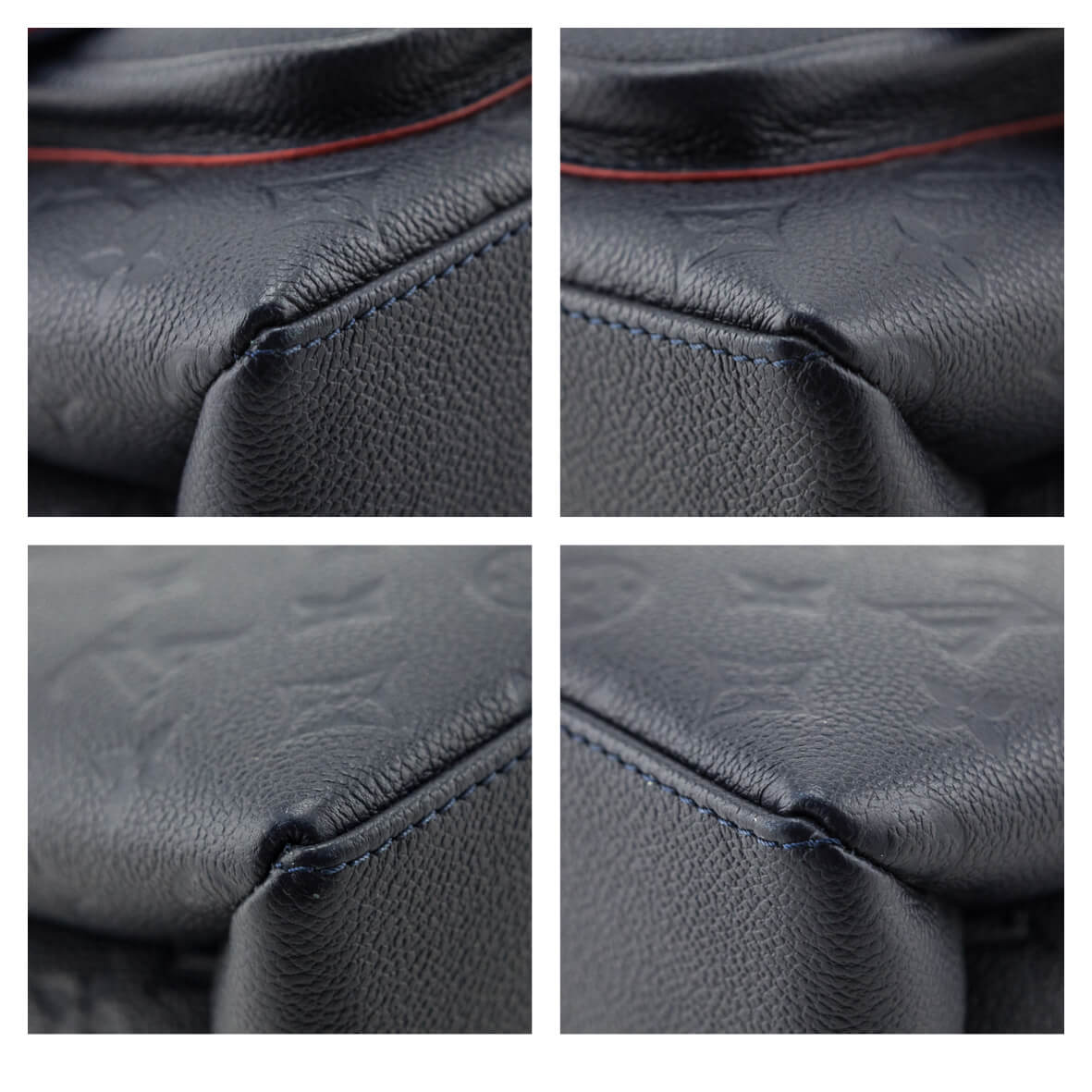 Louis Vuitton Navy Monogram Leather Empreinte Marignan 2way Padlock Bag  s126lv59