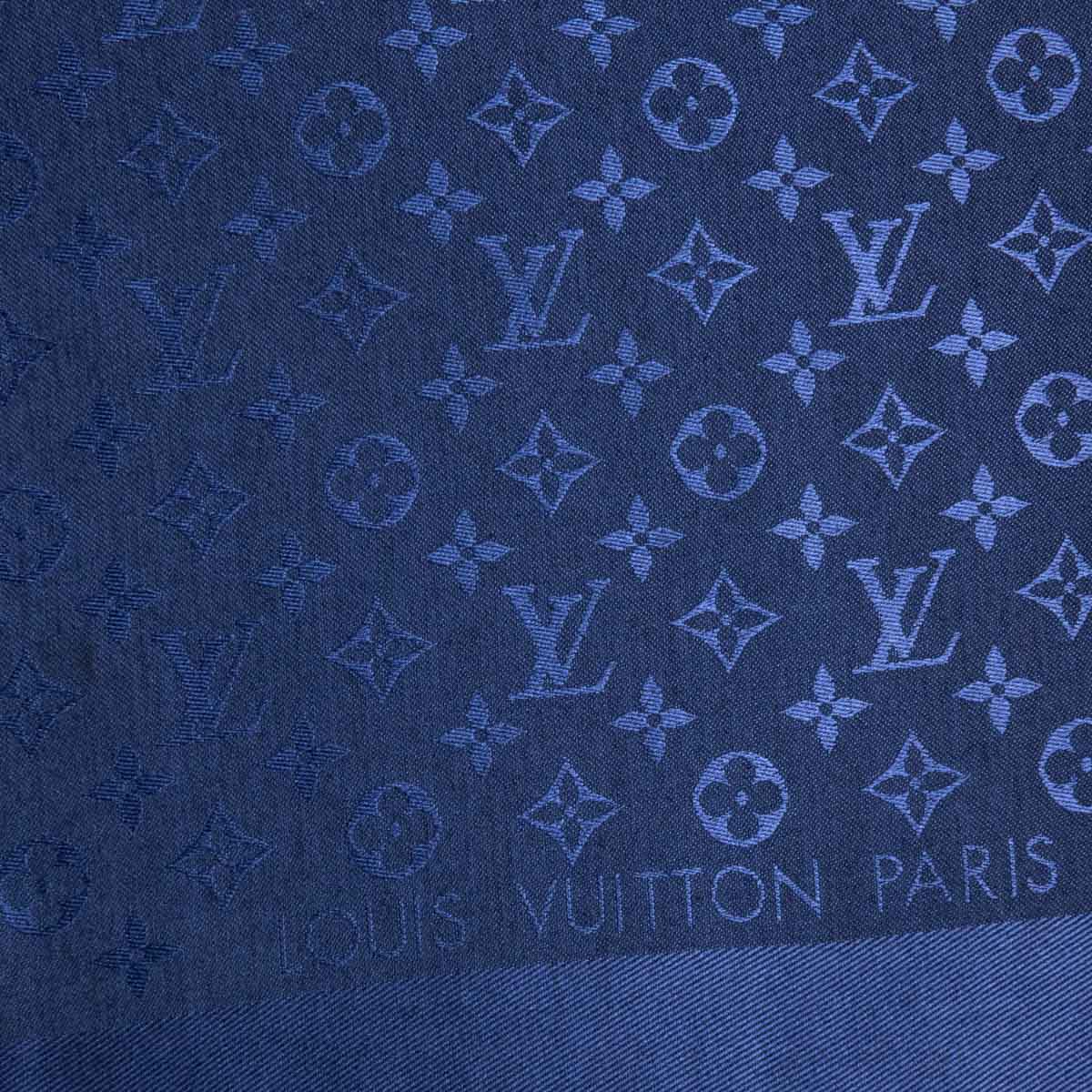 Louis Vuitton Navy Blue Monogram Wool/Silk/Cotton S/S Polo Top sz L Me –  Mine & Yours