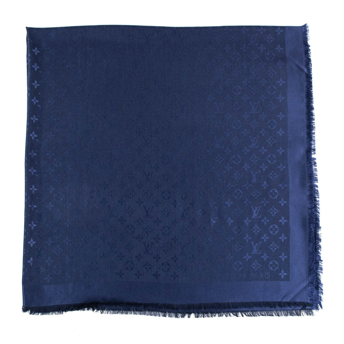 Louis Vuitton dress in navy wool-cashmere blend with silk and sequin trim  Blue ref.409268 - Joli Closet