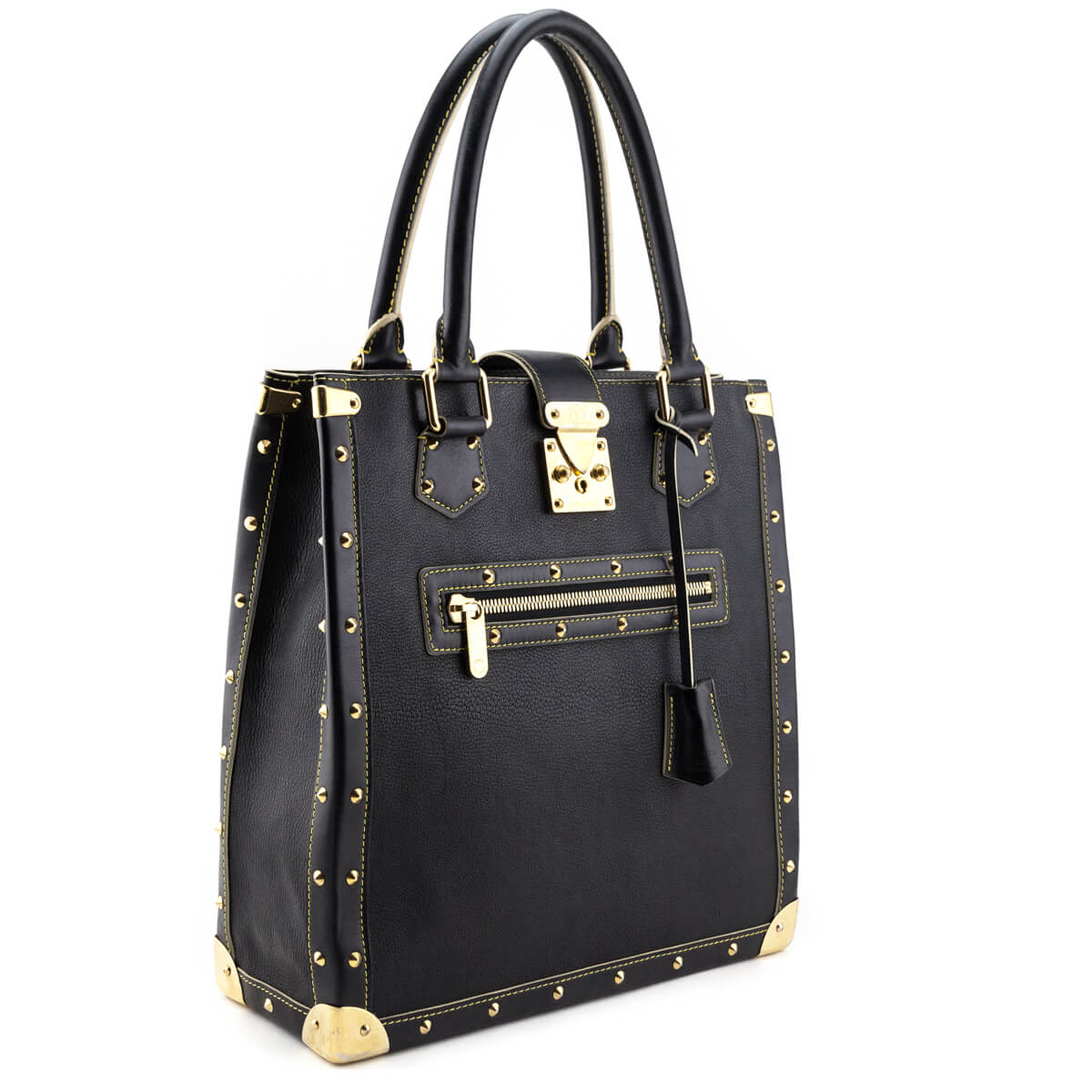 Louis Vuitton, Bags, Navy Louis Vuitton Suhali Studded Leather Bag