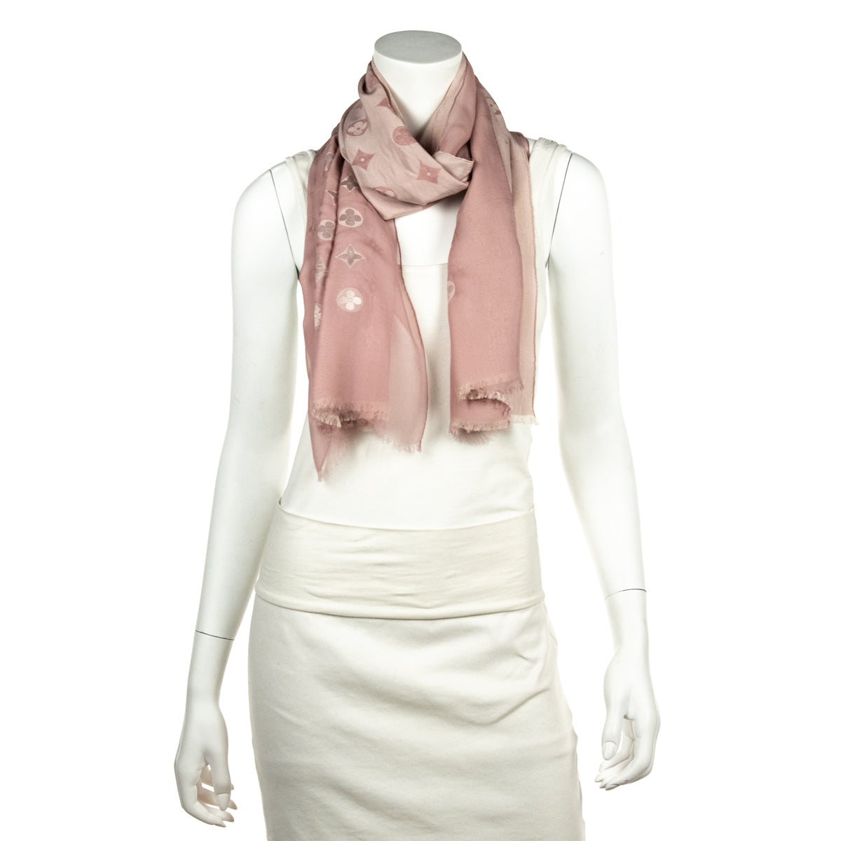 Louis Vuitton Scarf Pink Silk ref.36242 - Joli Closet